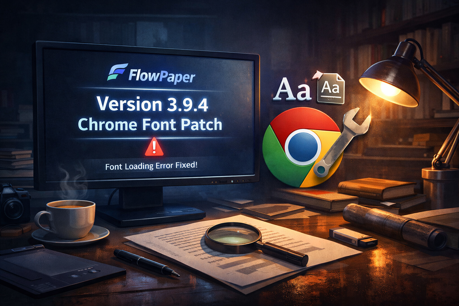 FlowPaper Chrome Font Patch